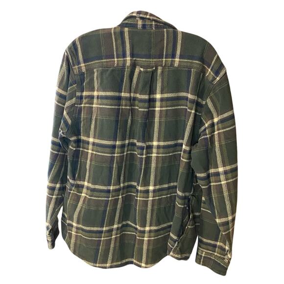 Mens Orvis Green Flannel Plaid jacket Shirt shacket XL grandpa gorpcore cotton - Picture 11 of 11